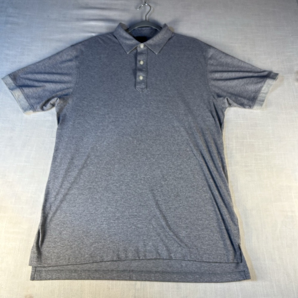 Dunning‎ Golf Polo Shirt Mens Large Short Sleeve Coolmax Gray